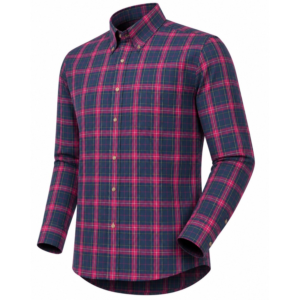 Brooks Brothers Dress Shirt Men Large Tartan Plaid Red/Green Button Down Holiday